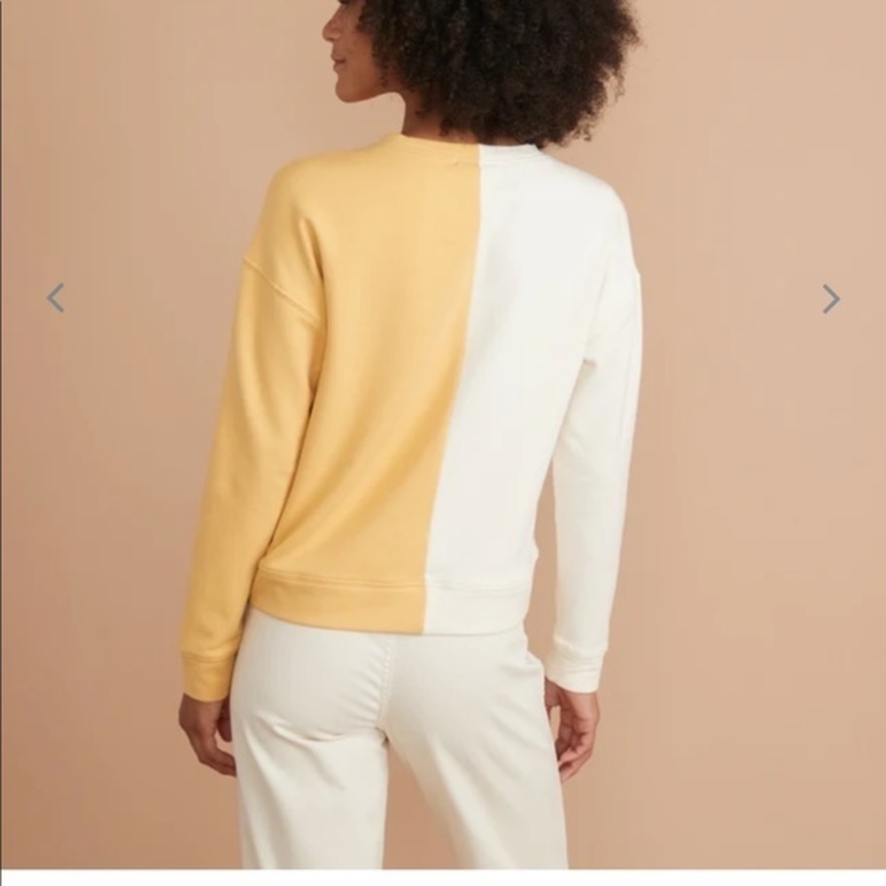 Marine Layer women’s xs cate colorblock two toned sweatshirt‎ - Picture 4 of 8